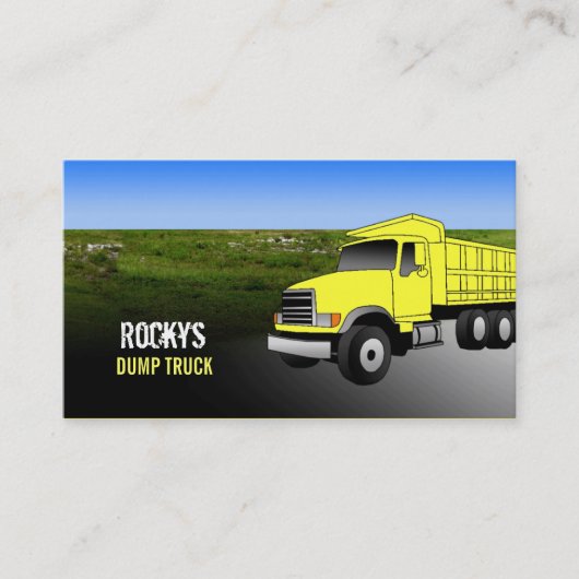 Dump Truck Visitekaartjes (Voorkant)