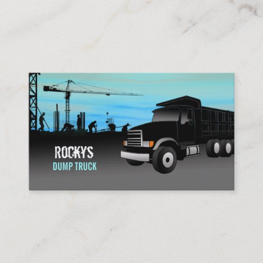 Dump Truck Visitekaartjes (Voorkant)