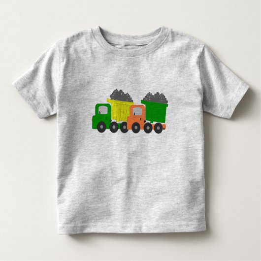Dump Trucks Kinder Shirts (Voorkant)