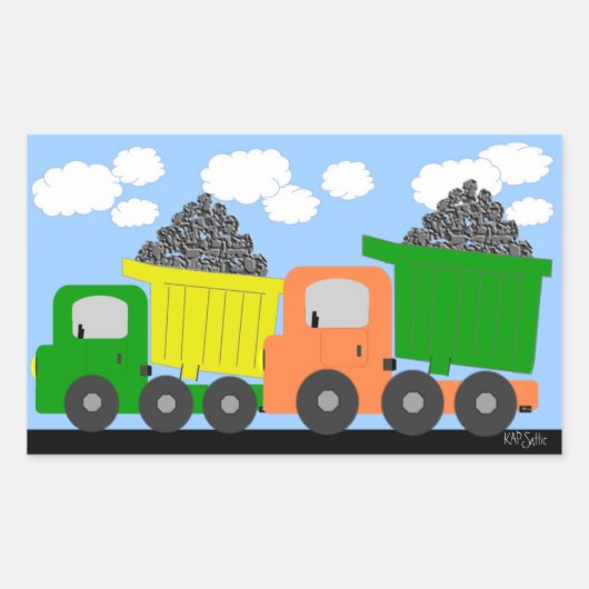 Dump Trucks Sticker (Voorkant)