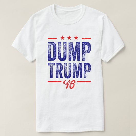 Dump Trump '16 T-shirt (Design voorkant)