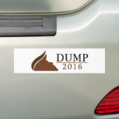 Dump Trump 2016 (pomp) | 2016) Bumpersticker (Op auto)