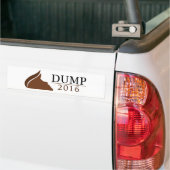 Dump Trump 2016 (pomp) | 2016) Bumpersticker (Op Truck)