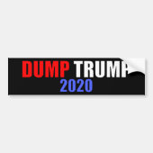 Dump Trump 2020 Anti-Trump Bumpersticker (Voorkant)