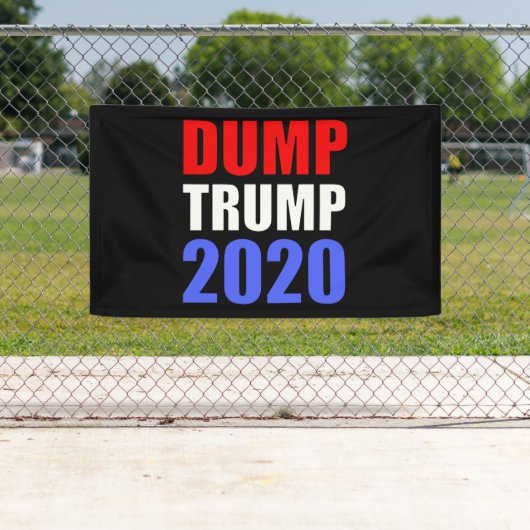 Dump Trump 2020 Anti-Trump Spandoek (Insitu)