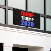 Dump Trump 2020 Anti-Trump Spandoek (Buitenkant Gebouw)