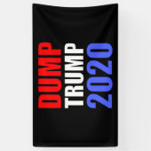 Dump Trump 2020 Anti-Trump Spandoek (Verticaal)