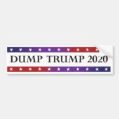 Dump Trump 2020 Bumpersticker (Voorkant)