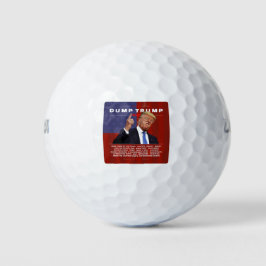 Dump Trump 2020 illustratie Golfballen