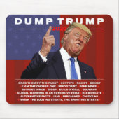 Dump Trump 2020 illustratie Muismat (Voorkant)