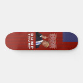 Dump Trump 2020-illustratie Skateboard (Horizontaal)
