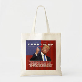 Dump Trump 2020 illustratie Tote Bag