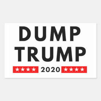 Dump Trump 2020 rechthoek stickers