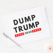 Dump Trump 2020 rechthoek stickers (Envelop)