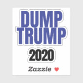 Dump Trump 2020 Sticker 7 (Vel)