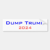 Dump Trump 2024 Bumpersticker (Voorkant)