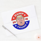 Dump Trump, Anti-Donald Trump 2016 Sticker (Envelop)
