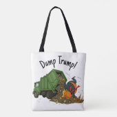 Dump Trump! anti-Trump anti-Republikein Tote Bag (Achterkant)