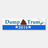 Dump Trump Anti-Trump Bumpersticker (Voorkant)