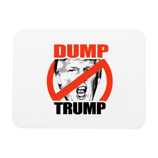 Dump Trump - Anti-Trump Magneet (Horizontaal)