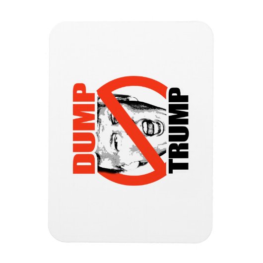 Dump Trump - Anti-Trump Magneet (Verticaal)