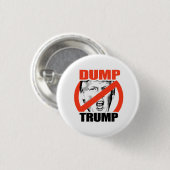 Dump Trump - Anti-Trump Ronde Button 3,2 Cm (Voorkant /achterkant)