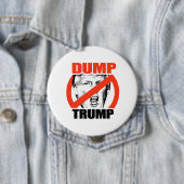 Dump Trump - Anti-Trump Ronde Button 4,0 Cm (In situ)