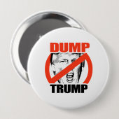 Dump Trump - Anti-Trump Ronde Button 4,0 Cm (Voorkant /achterkant)