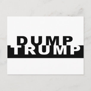 Dump Trump B&W Briefkaart