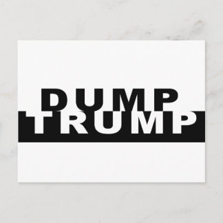 Dump Trump B&W Briefkaart
