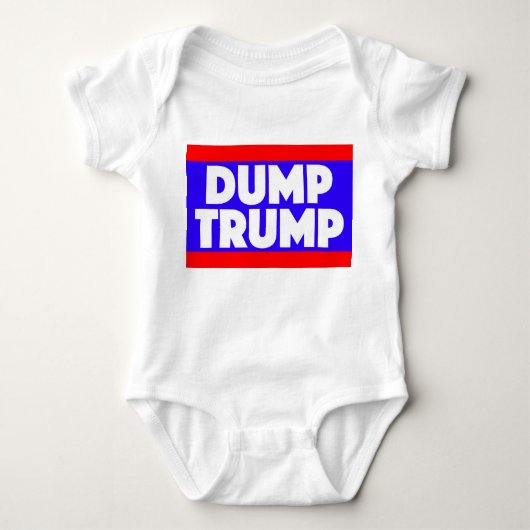 Dump Trump Baby Outfit Romper (Voorkant)