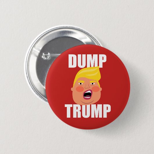 Dump Trump Badge Button Pin (Voorkant /achterkant)