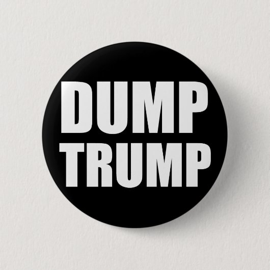 Dump Trump Badge Button Pin (Voorkant)