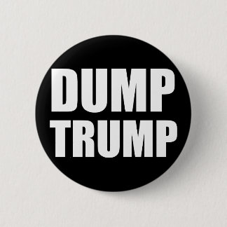 Dump Trump Badge Button Pin