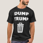 Dump Trump Black T-shirt (Voorkant)