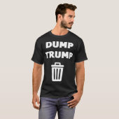 Dump Trump Black T-shirt (Voorkant volledig)