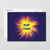 Dump Trump Briefkaart (Voorkant / Achterkant)