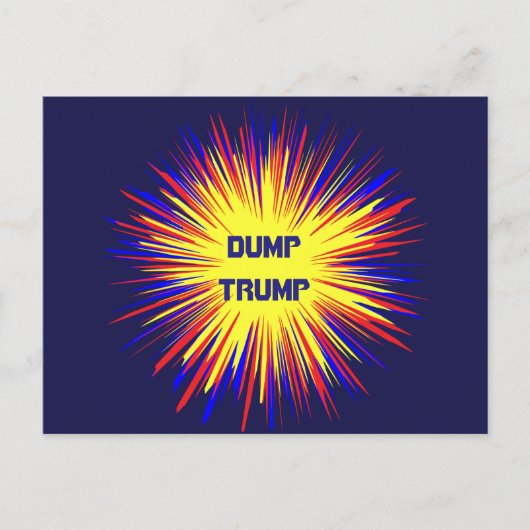 Dump Trump Briefkaart (Voorkant)