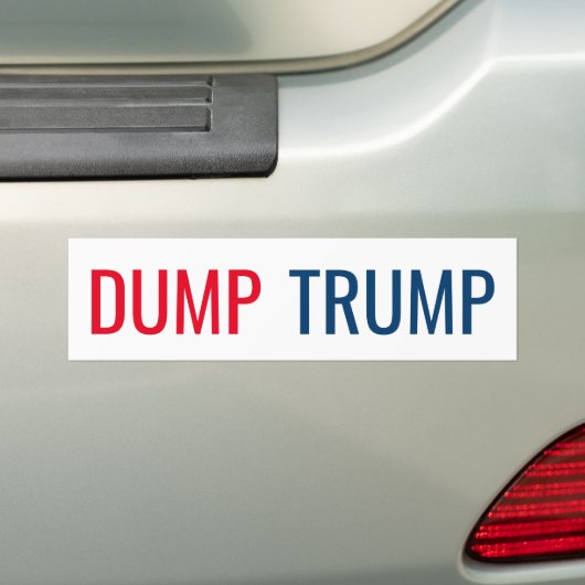 DUMP TRUMP BUMPERSTICKER (Op auto)