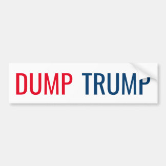 DUMP TRUMP BUMPERSTICKER