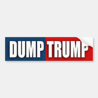 "DUMP TRUMP" BUMPERSTICKER