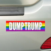 "DUMP TRUMP" BUMPERSTICKER (Op auto)