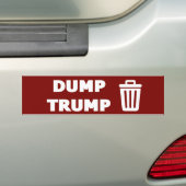 Dump Trump Bumpersticker (Op auto)