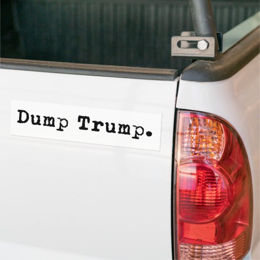 Dump Trump Bumpersticker (Op Truck)