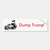 Dump Trump Bumpersticker (Voorkant)