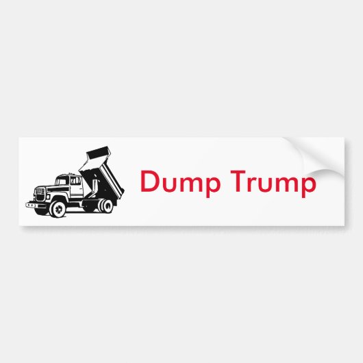 Dump Trump Bumpersticker (Voorkant)