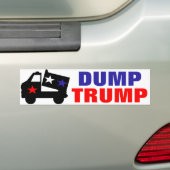 DUMP TRUMP BUMPERSTICKER (Op auto)