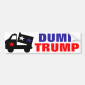 DUMP TRUMP BUMPERSTICKER (Voorkant)