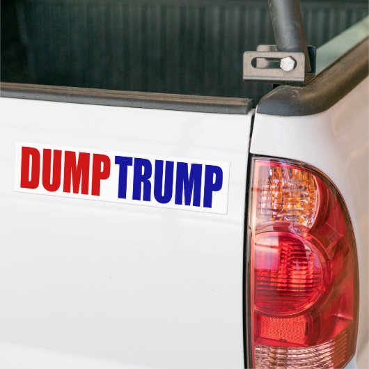 "DUMP TRUMP" BUMPERSTICKER (Op Truck)