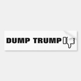 DUMP TRUMP BUMPERSTICKER
